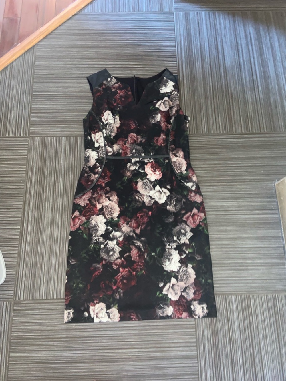 Joseph ribkoff floral dress black pink size 12 women’s